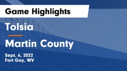 Tolsia  vs Martin County  Game Highlights - Sept. 6, 2022