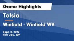 Tolsia  vs Winfield  - Winfield WV Game Highlights - Sept. 8, 2022