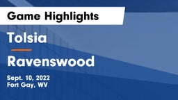 Tolsia  vs Ravenswood  Game Highlights - Sept. 10, 2022