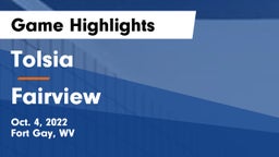 Tolsia  vs Fairview  Game Highlights - Oct. 4, 2022