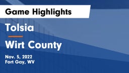 Tolsia  vs Wirt County  Game Highlights - Nov. 5, 2022