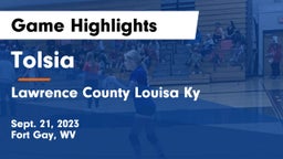 Tolsia  vs Lawrence County  Louisa Ky Game Highlights - Sept. 21, 2023