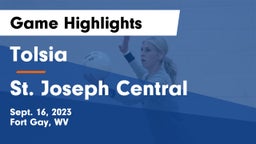 Tolsia  vs St. Joseph Central  Game Highlights - Sept. 16, 2023