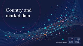 @risj_oxford | #DNR23
Country and
market data
 