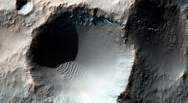 Craters on Mars as imaged by NASA's Mars Reconnaissance Orbiter