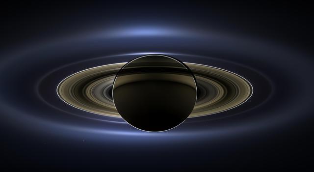Saturn eclipse of the Sun as seen by the Cassini spacecraft