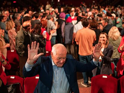 Ernest Margall, en el acto de cierre de campaña de las municipales de 202 en Barcelona.