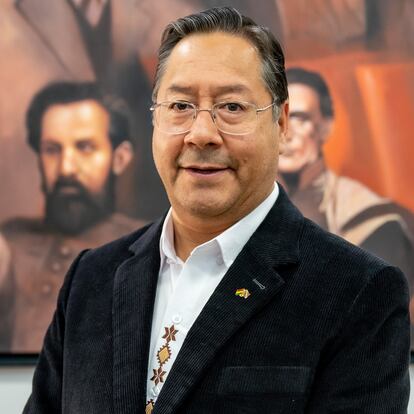 El presidente del Estado Plurinacional de Bolivia, Luis Arce Catacora, en la casa grande del pueblo, en La Paz, Bolivia. El día 29 de junio 2024.