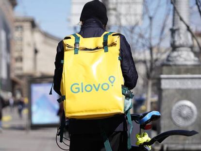 Un repartidor de Glovo.