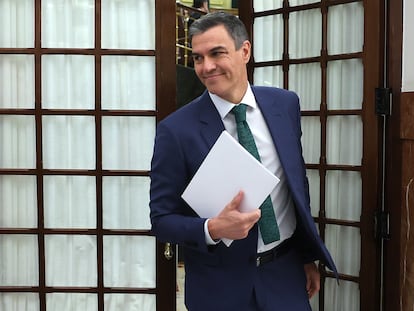 El presidente del Gobierno, Pedro Sánchez, el pasado miércoles en el Congreso.