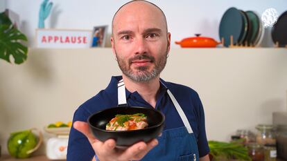 Chema Soler y su ensaladilla.