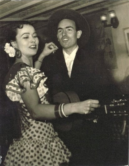 Meyes y su hermano José Antonio, en su espectáculo de flamenco.