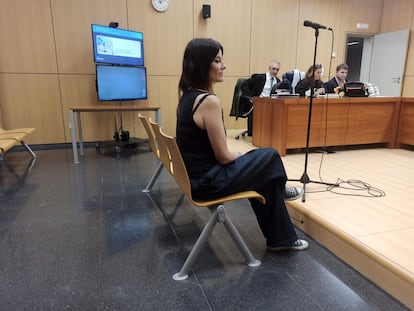 Cristina Seguí, este miércoles, en el banquillo de los acusados.