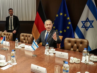 El primer ministro israelí, Benjamín Netanyahu, este domingo en Jerusalén.