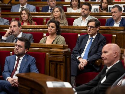 Sesión plenaria del Parlament de Catalunya, esta semana.