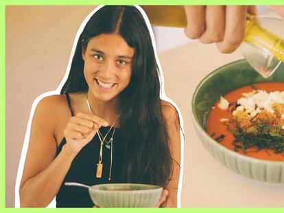 La receta fácil de gazpacho con paraguayos de María Lo