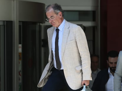 El juez Joaquín Aguirre, en mayo de 2018, en Barcelona.