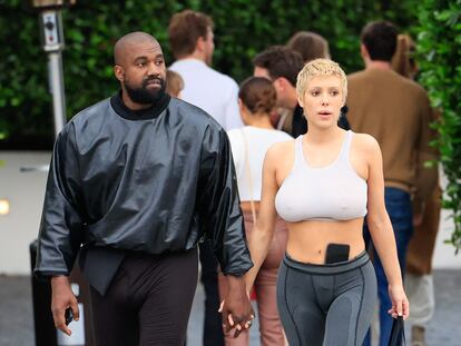 Kanye West y Bianca Censori, el 13 de mayo de 2023, en Los Ángeles (California)
