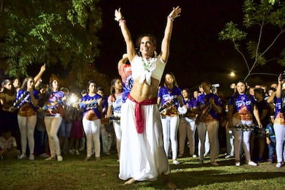 A batucada encerrou a primeira noite de festejos de San Baltasar