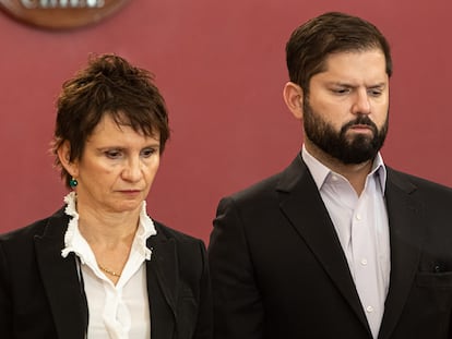 Carolina Tohá y Gabriel Boric en Santiago (Chile).