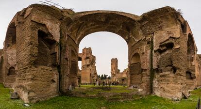 As termas de Caracalla, em Roma.