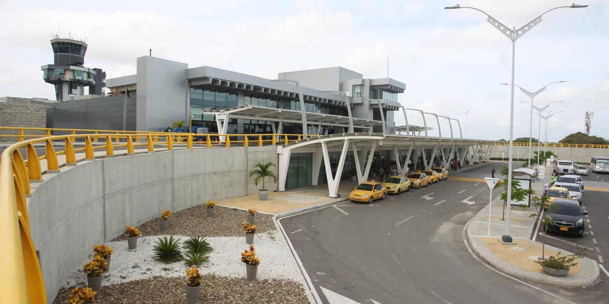 Aeropuerto Ernesto Cortissoz de Barranquilla, ubicado en Soledad, Atlántico.