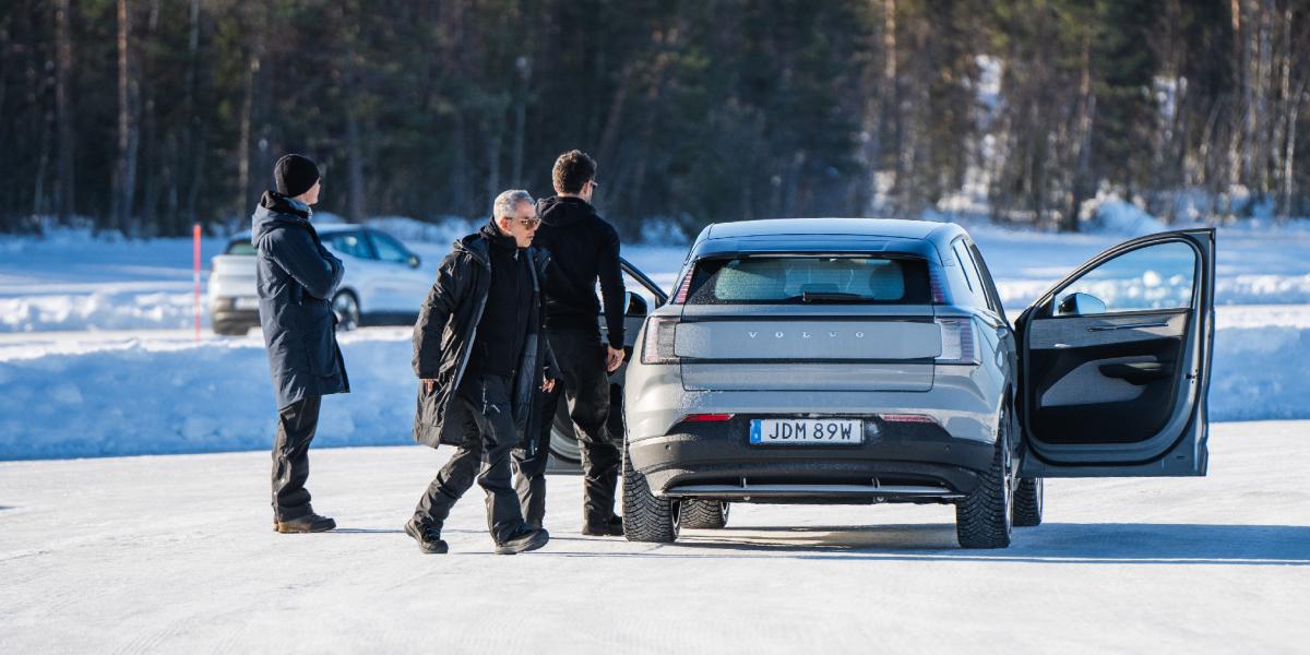 La prueba en el EX30 fue en Lulea, en el Golfo de Botnia.