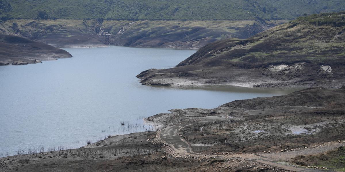 Así se ve por estos día sel embalse de Chuza, en el sistema Chingaza.