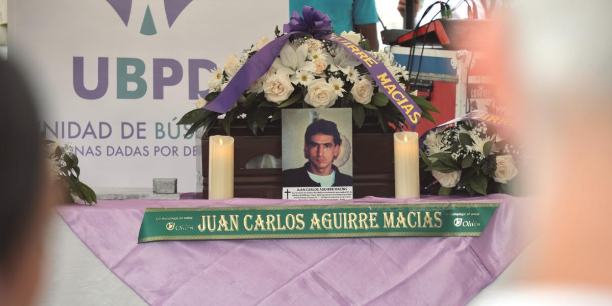 Entrega digna de los restos de Juan Carlos Aguirre Macías, desaparecido en 2008 y que fue encontrado y entregado a su familia este 5 de junio de 2024.
