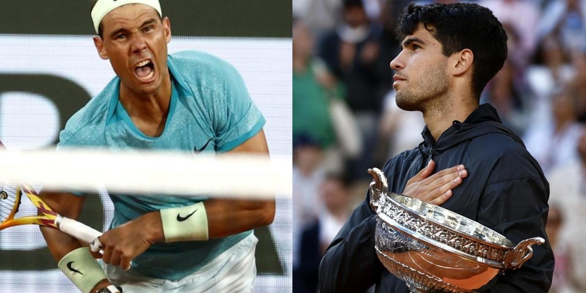 Carlos Alcaraz y Rafa Nadal