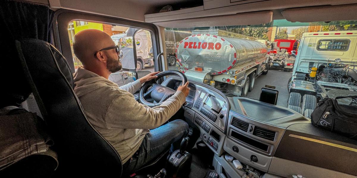 Conductor de transporte de carga.