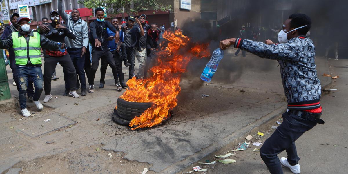 Protestas en Kenia.