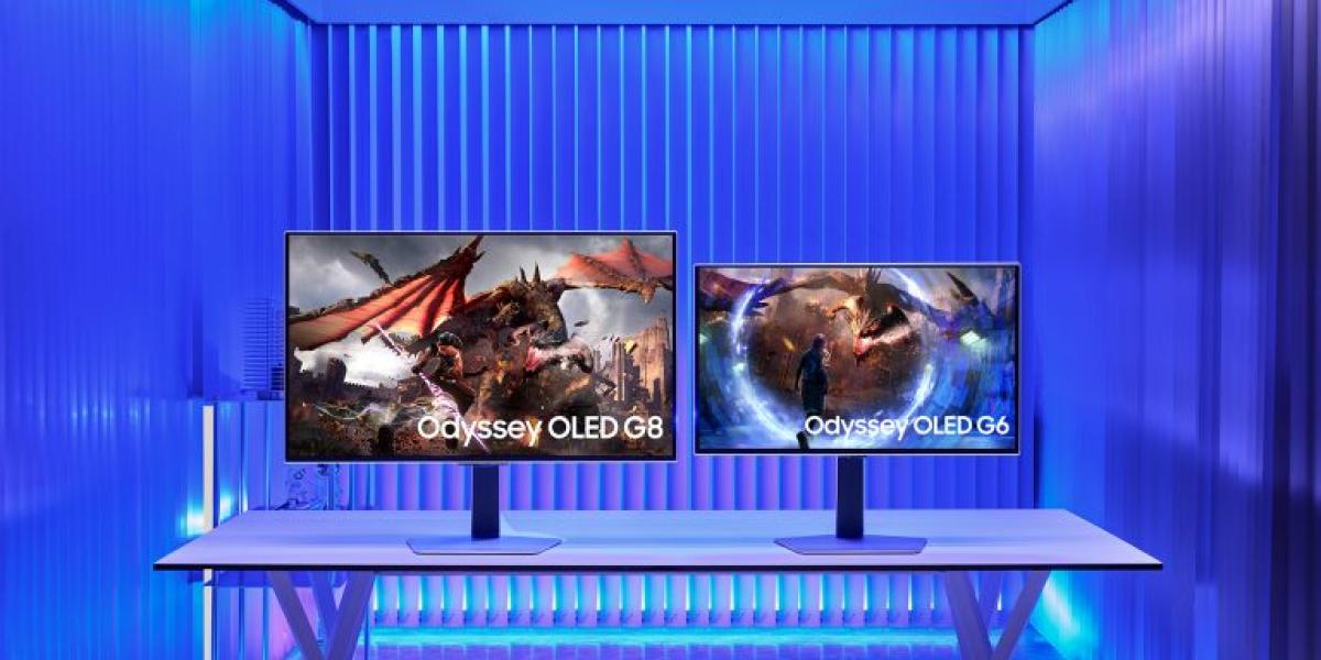 Imagen de los nuevos Odyssey OLED G8 y Odyssey OLED G6.