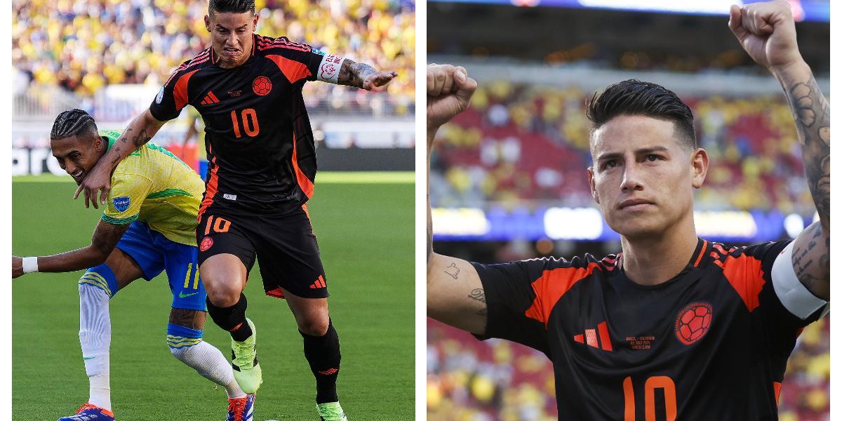 James Rodríguez, figura contra Brasil.