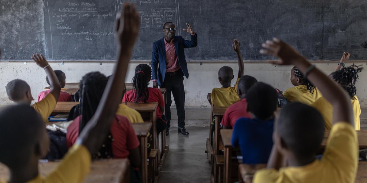 El idioma francés, antes rechazado, regresó a las aulas de Ruanda. Una escuela internacional en Kigali, la capital.