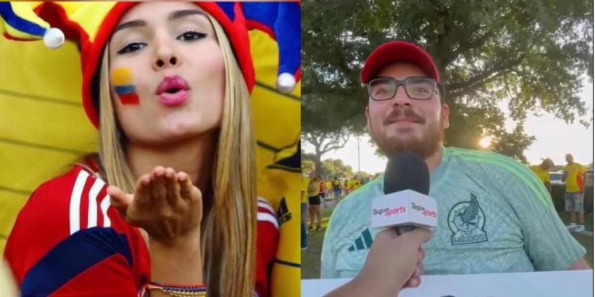 Las mujeres colombianas que asisten al estadio están entre las más bellas.