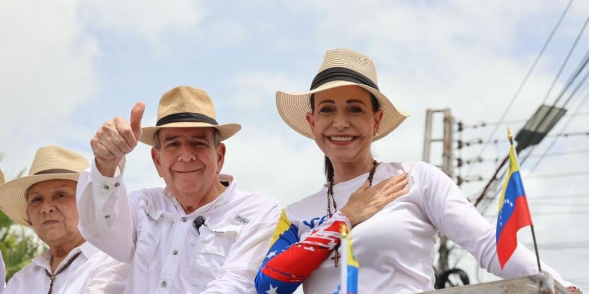 María Corina Machado y Edmundo González