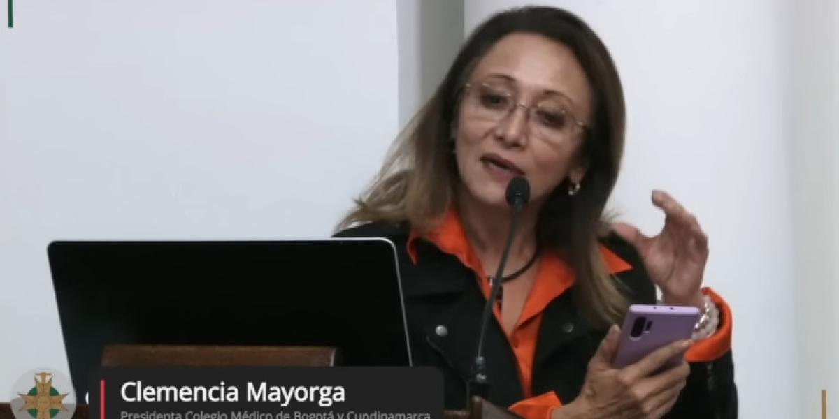 Clemencia Mayorga, médico pediatra y presidente Colegio Médico de Cundinamarca y Bogotá.