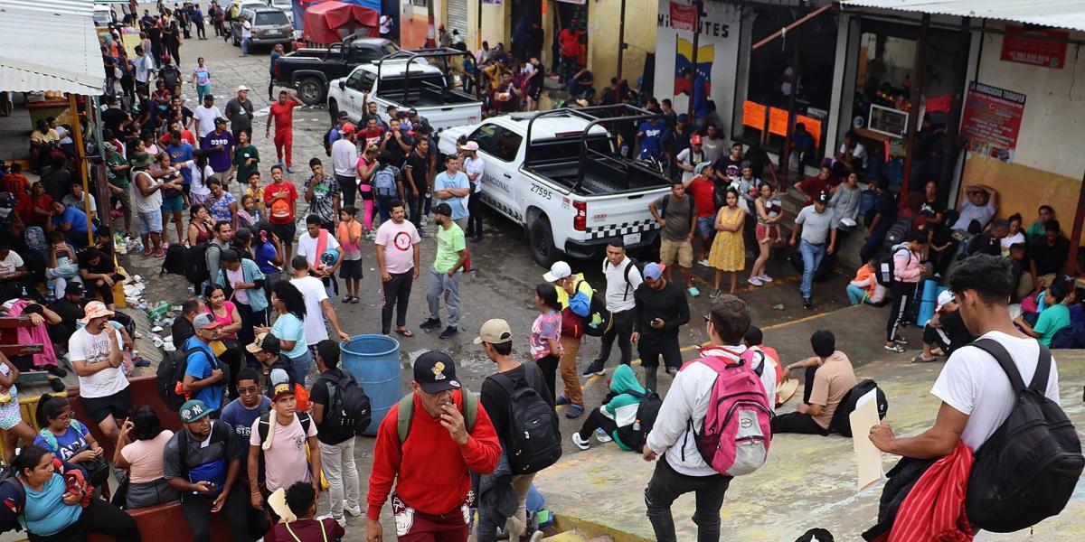 La ciudad de Tapachula recibe muchos migrantes por día