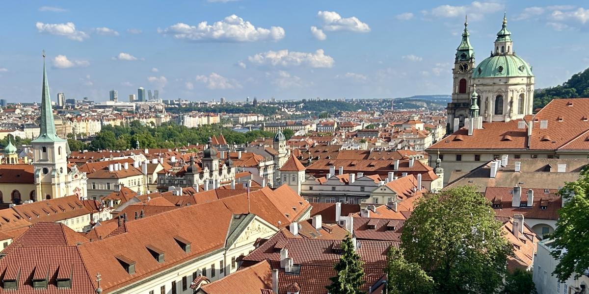 Vista panorámica de Praga.