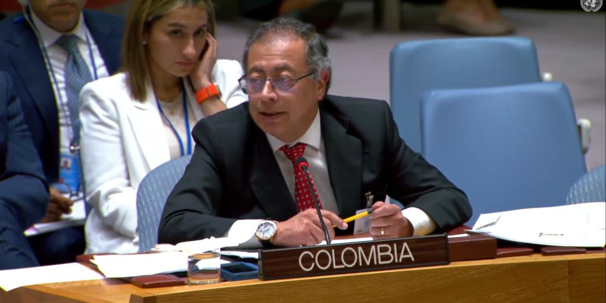 Presidente Petro habló frente al Consejo de Seguridad de la ONU.