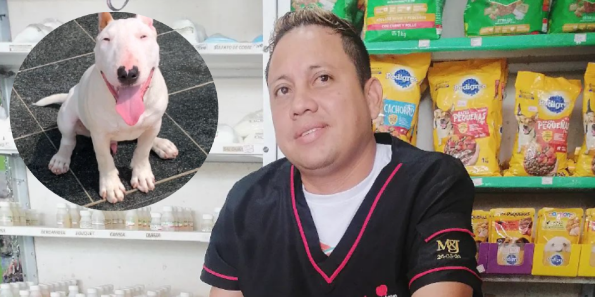 Edinson Cuadrado, fue el veterinario atacado por el perro.