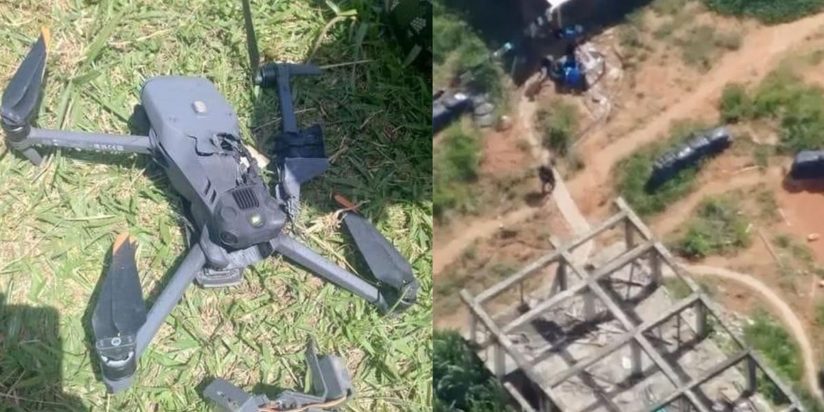 Drones con explosivos en Cauca.