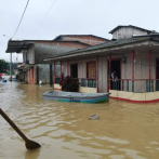 Así se veía el panorama por la inundación.