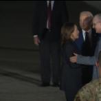 El momento en que Joe Biden y Kamla Harris recibieron a los prisioneros liberados.