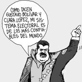 Maduro ganó otra vez - Caricatura de Guerreros