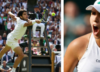 Alcaráz y Camila Osorio en Wimbledon