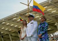 Honores al vicealmirante Juan Ricardo Rozo, comandante de la Armada de Colombia