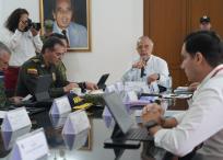 El ministro Iván Velásquez encabezó el consejo de seguridad.
