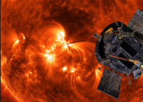 Concepto artístico de la nave espacial 'Parker Solar Probe' acercándose al Sol.